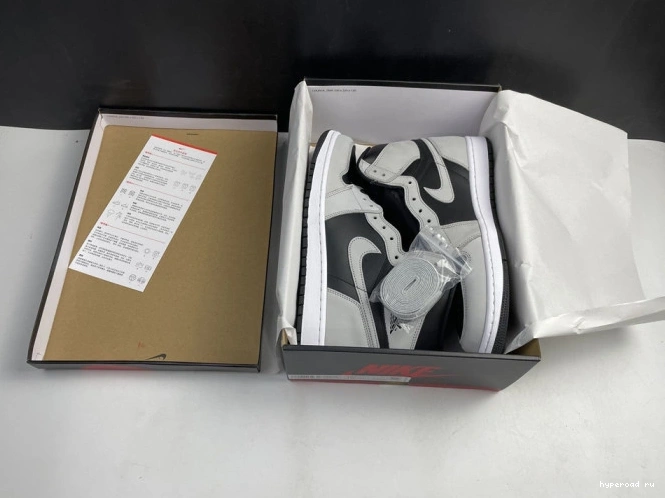 Air Smoke Jordan Grey High 1 Retro Black 555088-035 White Light 0825